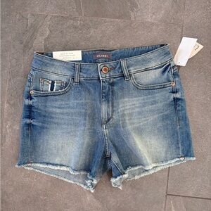 DL1961 NWT  Karlie boyfriend denim distressed gray cutoff shorts size 24